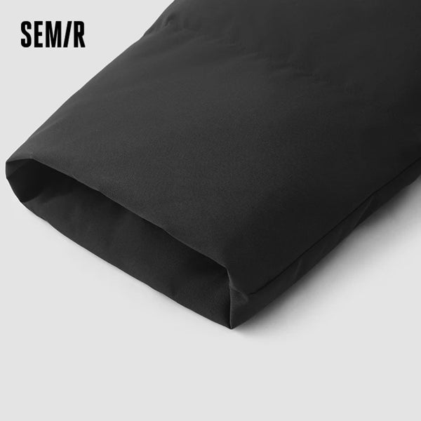 អាវក្រៅ Semir សម្រាប់បុរស កអាវក្រាស់បោះពុម្ពលើរោមចៀម រលុង 2026 សម្រាប់ទីក្រុង ធម្មតា កក់ក្តៅ រចនាប័ទ្មគូស្នេហ៍ សម្រាប់រាល់ថ្ងៃ