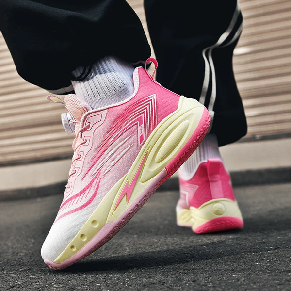 Basketball shoes spring summer anti-slip soft sole competition ball shoes outdoor casual sneakers students sports running shoes