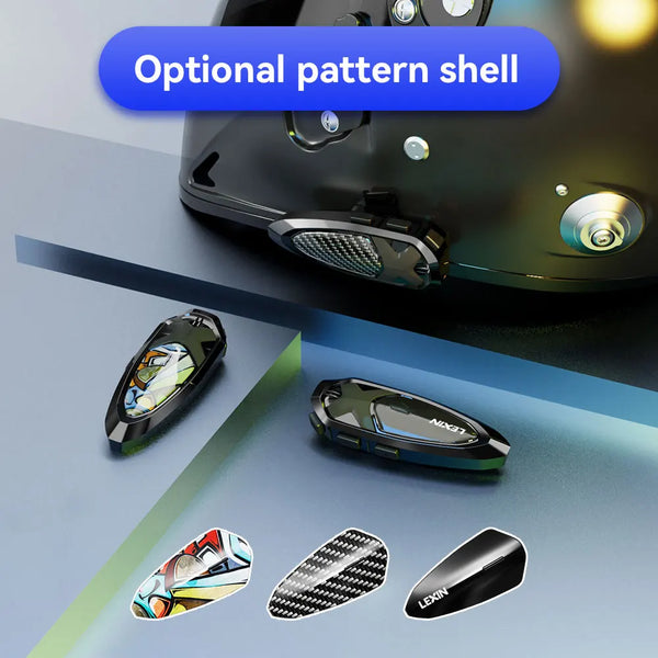LEXIN-GTX Intercom Bluetooth For Motorcycle Helmet Headset Support Intercom& Listen to Music At One Time10 Riders 2000m