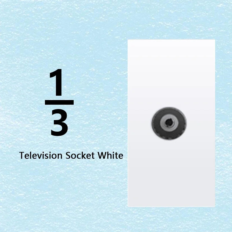 Brazilian Italian Chile  US EU Standard PC panel Free Combination Function USB Type C Key DIY Switch Socket 118mm*75mm White