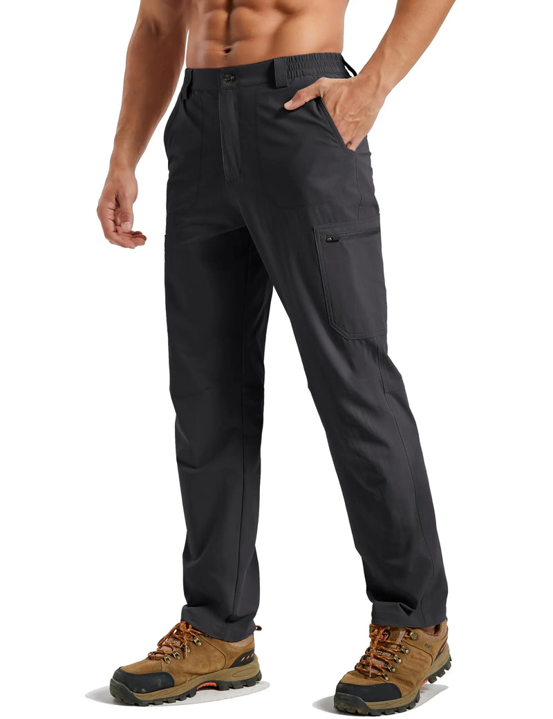 TACVASEN Men's Hiking Quick Dry Lightweight Pant Waterproof Breathable Outdoor Fishing Pants Summer Casual Tactical Trouser