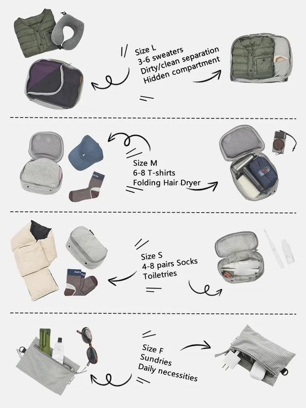 កាបូបដាក់ឥវ៉ាន់ Naturehike ModBox សម្រាប់ធ្វើដំណើរ ងាយស្រួលយកតាមខ្លួន សម្រាប់បោះតង់ក្រៅផ្ទះ វ៉ាលីសម្រាប់ធ្វើដំណើរអាជីវកម្ម កាបូបសម្រាប់ញែកសម្លៀកបំពាក់ និងគ្រឿងសម្អាង