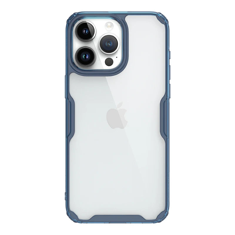 For iPhone 15 Pro Max NILLKIN Nature TPU Pro Case For iPhone 15 /15 Pro Shockproof Full Lens Protection Transparent Cover