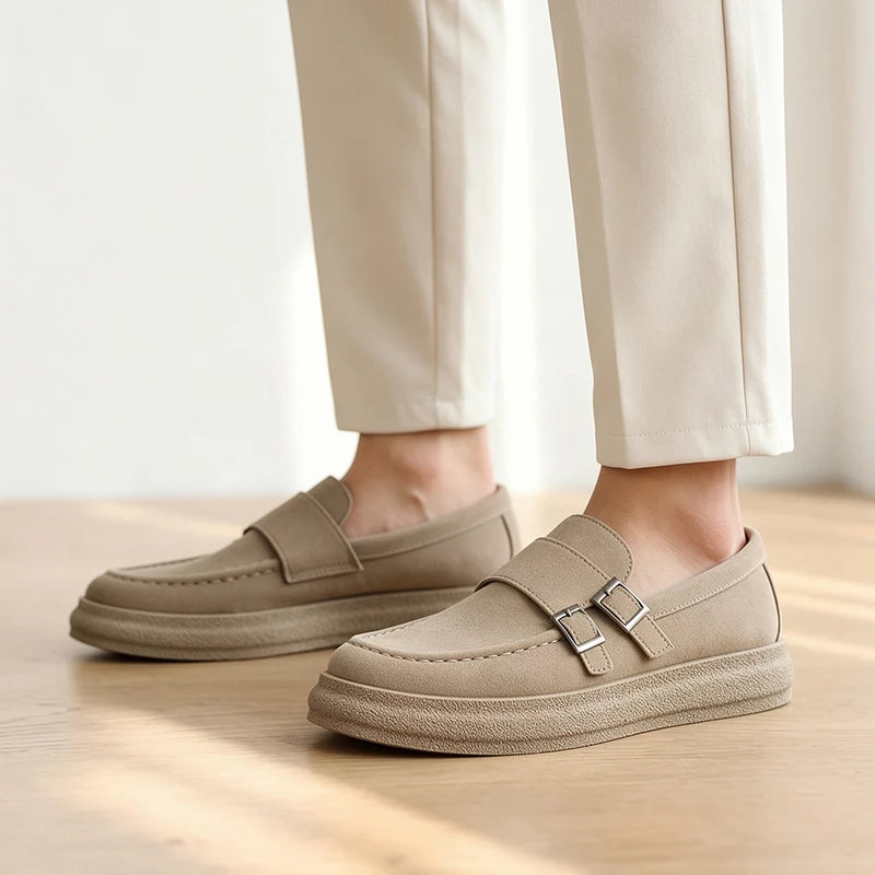 Men's slip on Lazy casual shoes four seasons new breathable light soft-sole non-slip comfort youth Joker outdoor walking shoes