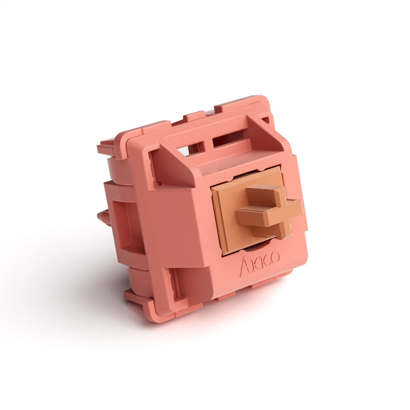Akko Rosewood Switch 5 Pins 40gf Linear Switch Factory Lubed Deep Low-pitch Compatible with MX Mechanical Keyboard (45 pcs)