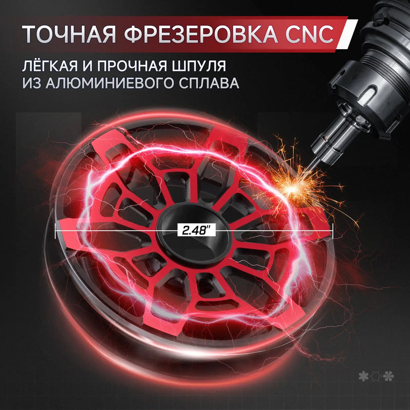 Piscifun ICX Frost Inline Ice Fishing Reel Innovative Structure Design Magnetic Drop System Large Spool Diameter 7+1 Shielded BB