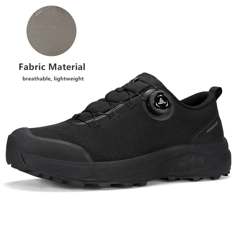 HUMTTO Hiking Shoes Winter Camping Men's Sports Shoes for Men Breathable Trekking Boots Man 2024 Leather Outdoor Safety Sneakers