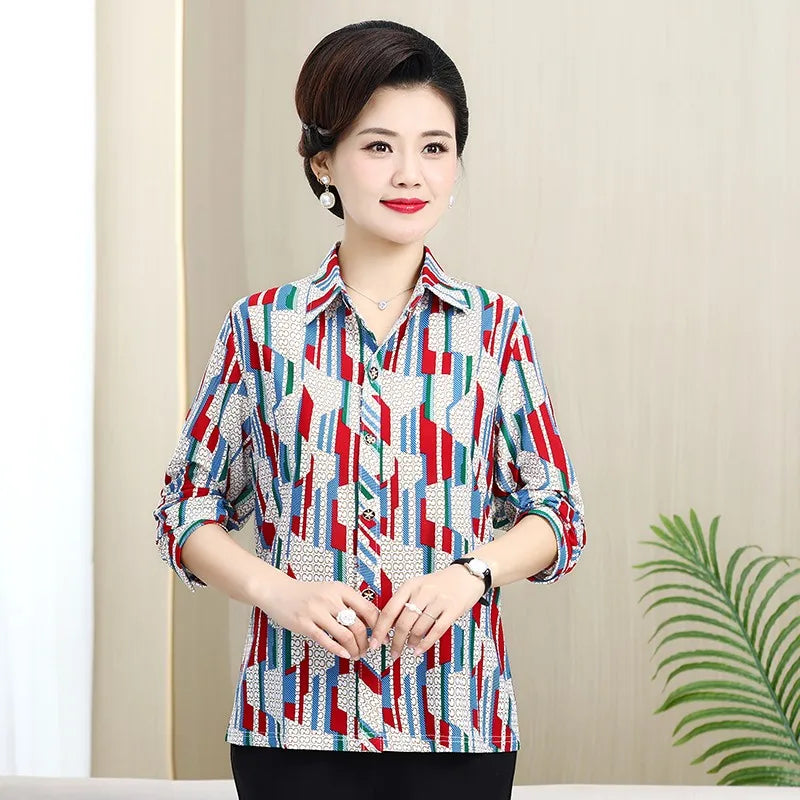 អាវ យឺត ឆ្នូត បោះពុម្ព ទាន់សម័យ សម្រាប់ នារី ថ្មី សម្រាប់ រដូវក្ដៅ អាវ កាឌីហ្គែន ដៃ ពាក់កណ្តាល ក បែប ប៉ូឡូ ថ្មី សម្លៀកបំពាក់ នារីៗ