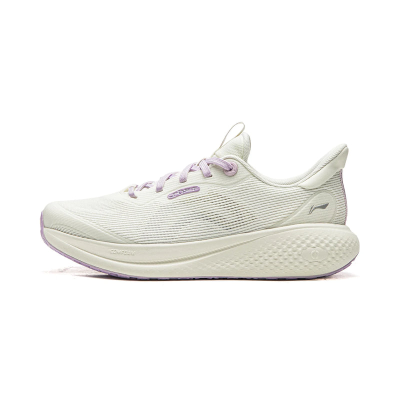 ស្បែកជើង Li-Ning សម្រាប់នារី SOFT GO 3 V2 របៀបរស់នៅ COMFOAM មានខ្យល់ចេញចូលបានល្អ ឆ្លុះបញ្ចាំងពន្លឺ ទាន់សម័យ ស្បែកជើងធម្មតា AGLW028