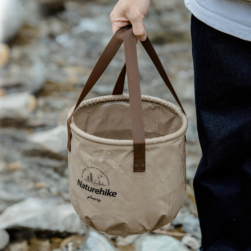 Naturehike Collapsible Waterproof Bucket Portable Outdoor Multifunctional Travel Folding Container Camping Hiking Storage Bag