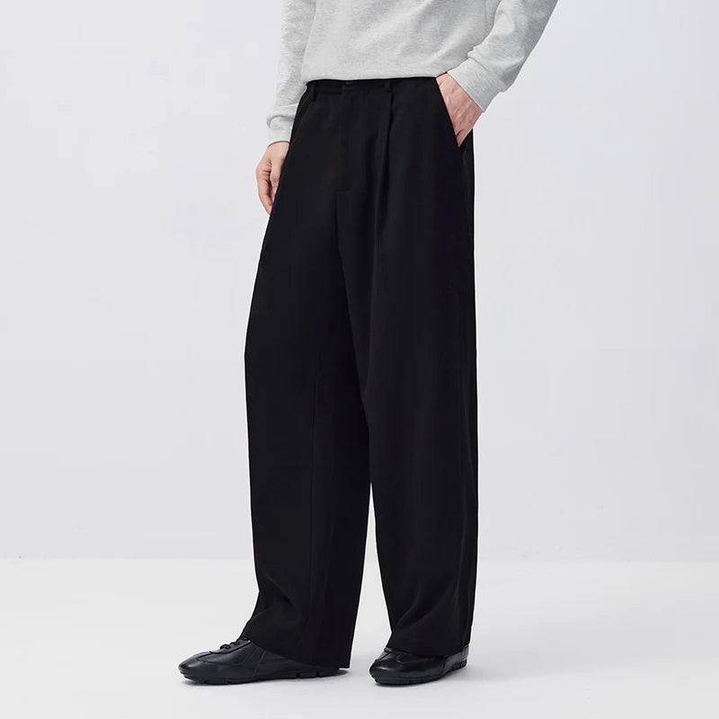 ខោបុរស Semir ទាន់សម័យ ស្រួលស្លៀក ពណ៌ស្រស់ឆើតឆាយ ជើងធំទូលាយ ឆ្នាំ២០២៦ រដូវរងាថ្មី ស្លៀកប្រចាំថ្ងៃ រចនាប័ទ្មធម្មតាក្នុងទីក្រុង