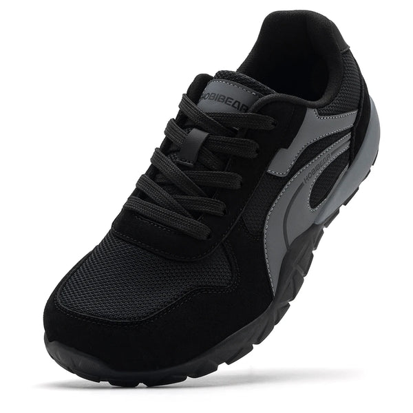 HOBIBEAR Barefoot Wide Toe Shoes Unisex Trail Runner Outdoor Cross Hiking Walking Sneakers for Women Men