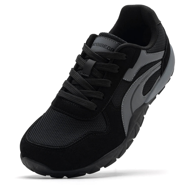 HOBIBEAR Barefoot Wide Toe Shoes Unisex Trail Runner Outdoor Cross Hiking Walking Sneakers for Women Men
