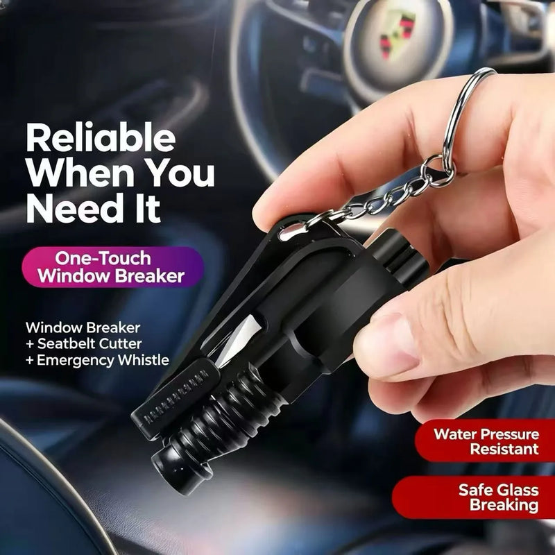 Mini Car Safety Life Hammer Multifunctional Window Breaking Escape Device One-Second Break Glass Tool for Emergency Use