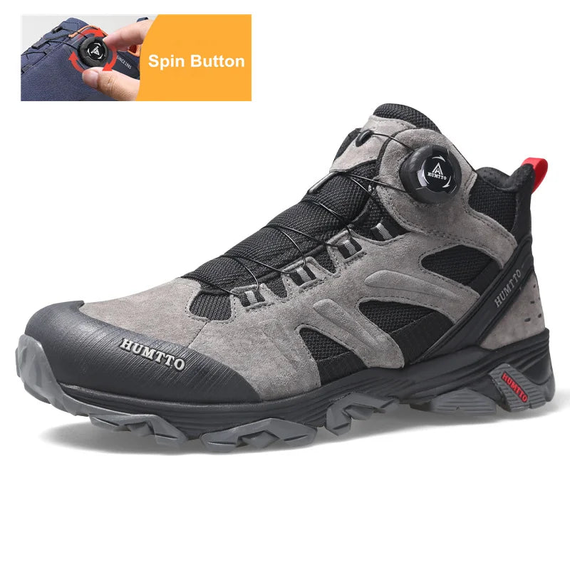 HUMTTO Waterproof Hiking Boots Mens Leather Outdoor Shoes for Men Sports Climbing Luxury Designer Trekking Hunting Male Sneakers