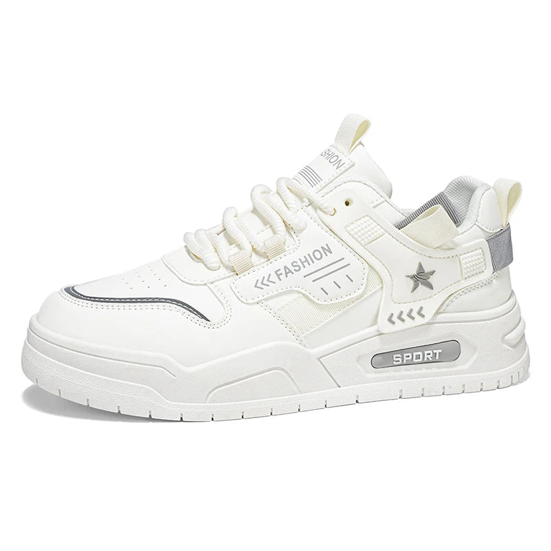 Men's thick-sole casual shoes Four seasons new soft-sole anti-slip comfort outdoor walking shoes fashion flat sports board shoes