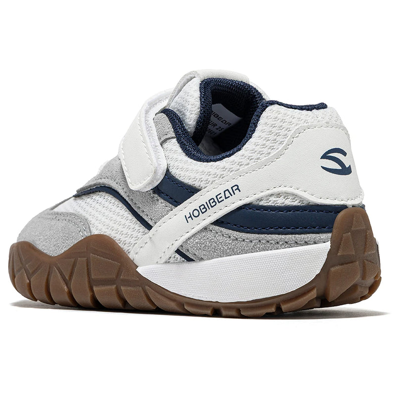 HOBIBEAR Toddler Wide Toe Box Shoes Breathable Lightweight Walking Sneaker Non Slip Hook-Loop Running Shoes for Boys Girls Kids