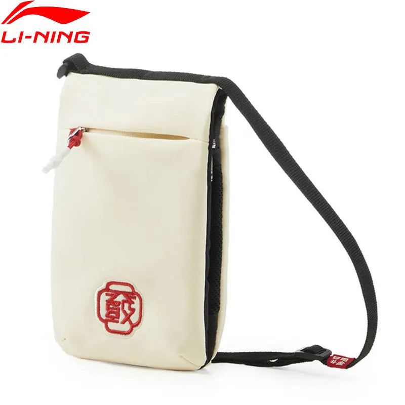 Li-Ning Unisex Sports Style Crossbody Bag 110*25*180mm 0.4L Capacity LiNing Men Women Leisure Bags ABDV021