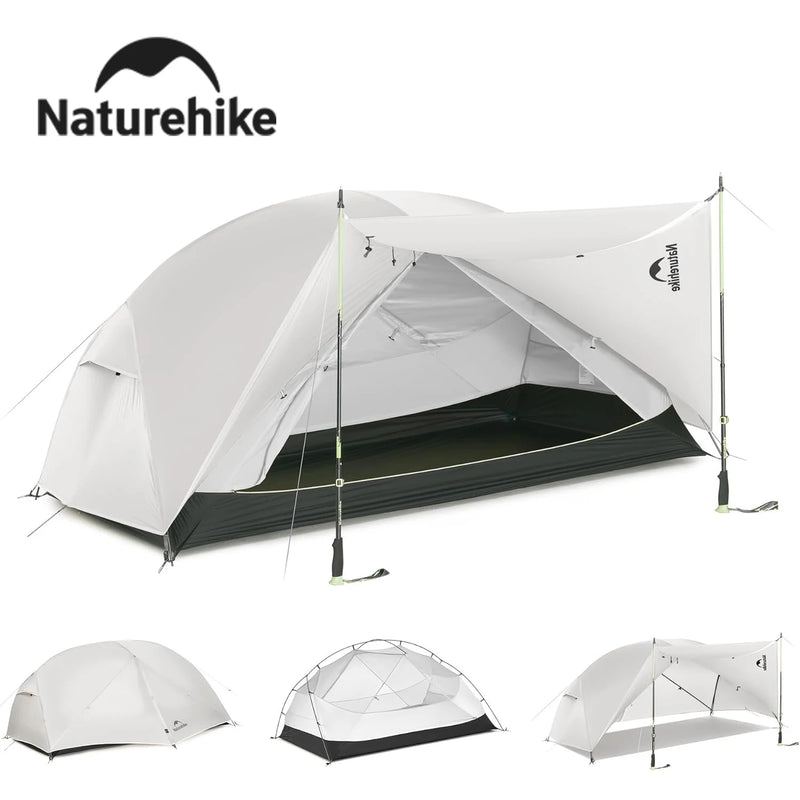 Naturehike Mongar Pro 123 Ultralight Three Season Outdoor Waterproof 20D Nylon Hiking Tent 2 Person Rucksack Camping Riding Tent