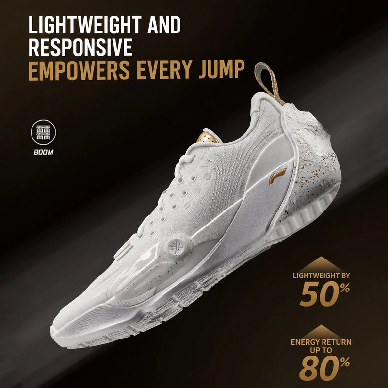 ស្បែកជើងបាល់បោះអាជីព Li-Ning សម្រាប់បុរស WADE ALL CITY 13 BOOM Cushion ពាក់បាន ធន់នឹងការរអិល ស្បែកជើងប៉ាតា LiNing ABAV017