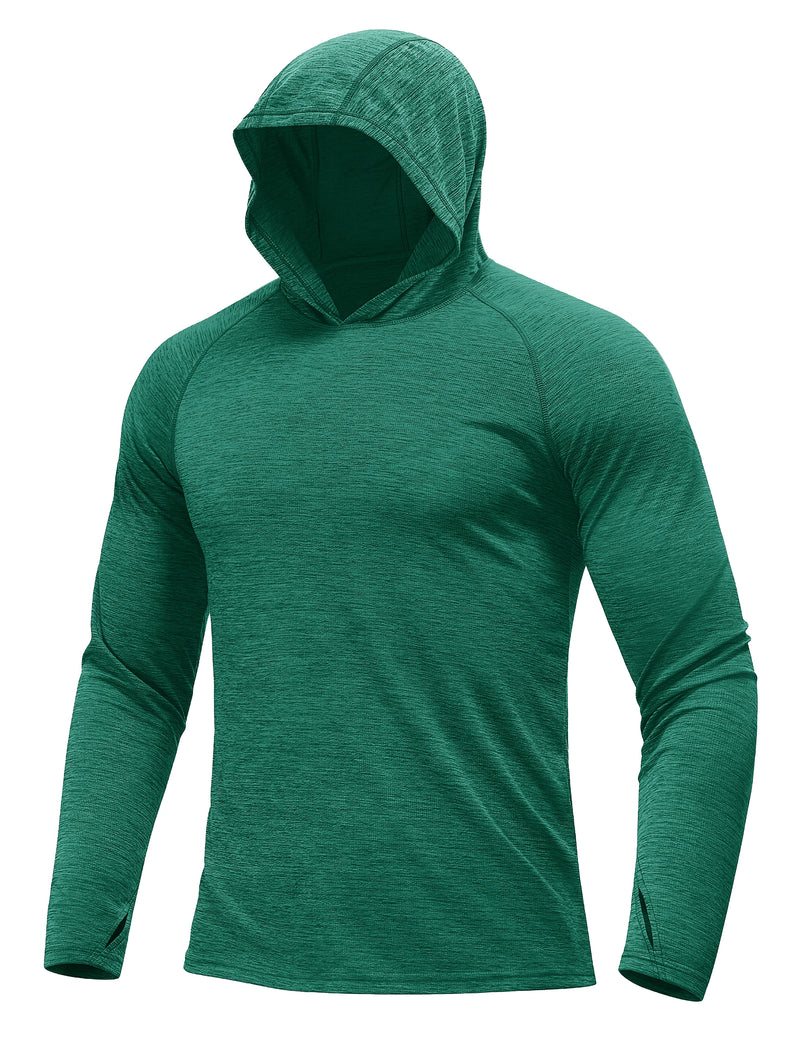 TACVASEN Mens Sun Hoodie Long Sleeve Fishing Shirt Lightweight UPF 50+ Dry Fit Rash Guard for Swimming Workout Athletic Tops