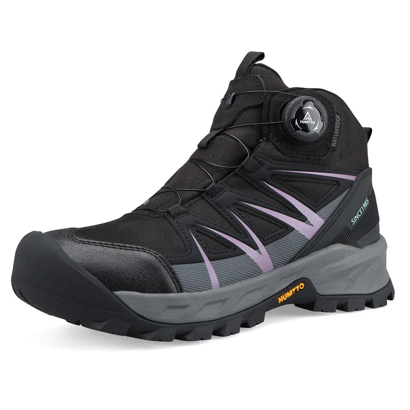 HUMTTO Trekking Boots for Woman Winter Womens Hiking Shoes Breathable Designer Climbing Shoes Anti-slip Leather Outdoor Sneakers
