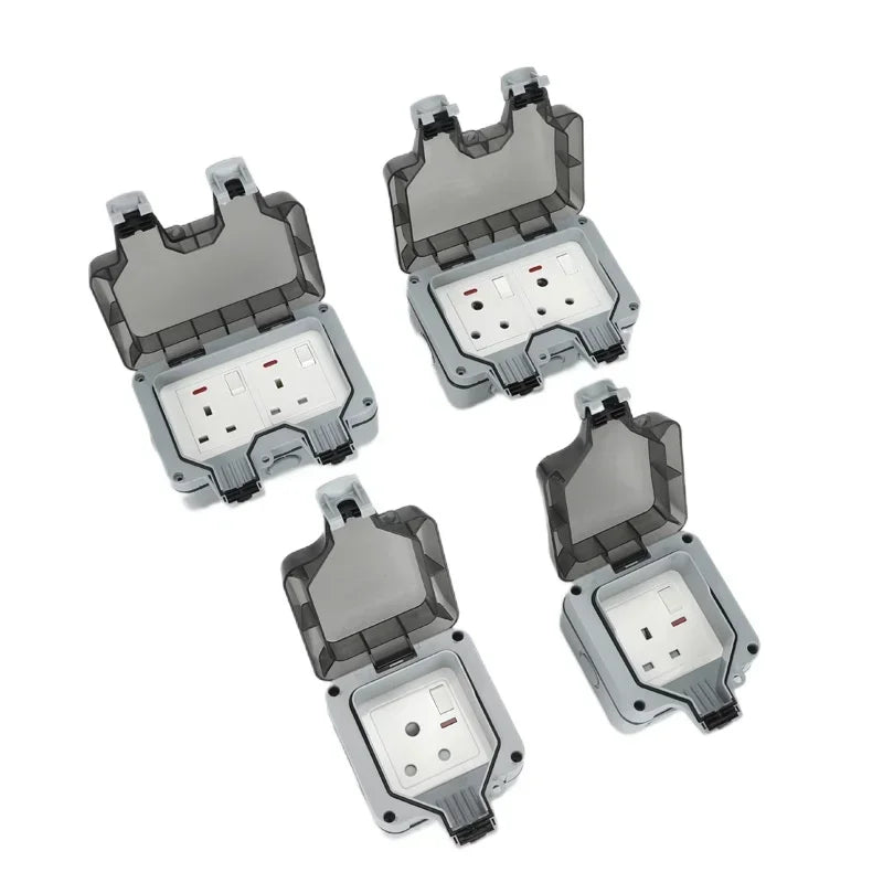 IP66 rainproof charging EU socket rainproof splashproof outdoor international universal power socket,South Africa 15A socket