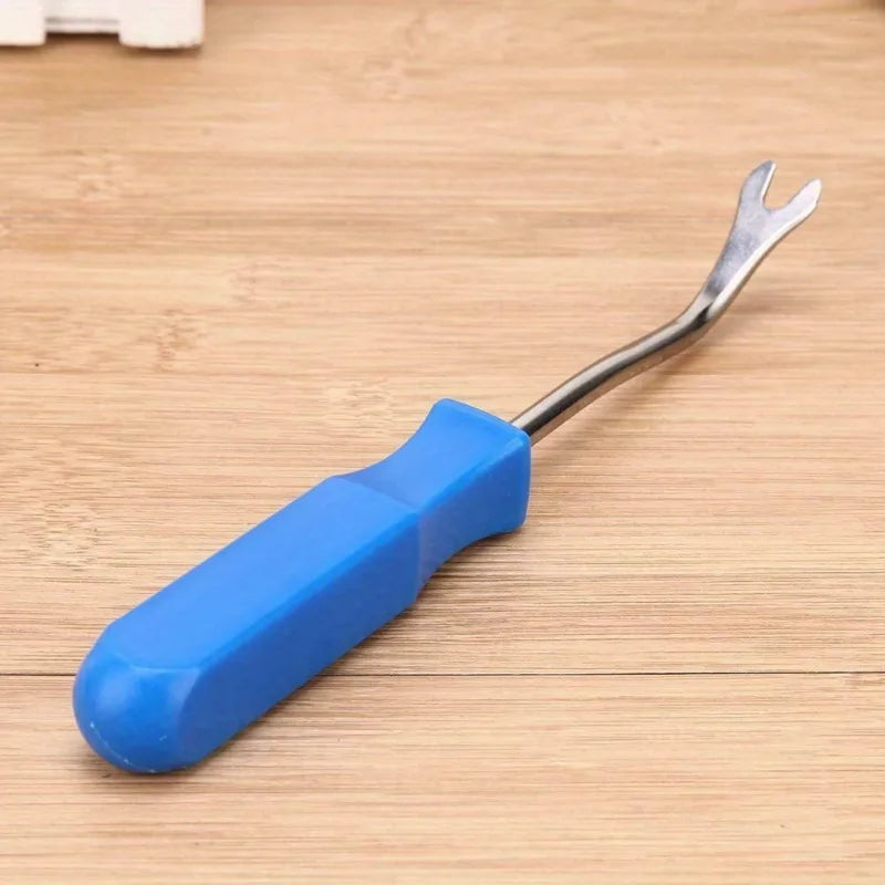 2pcs Blue screwdriver Tools for Removing Car Door Trim Panels And Fasteners, Designed for Quick And Easy Clip Extraction.