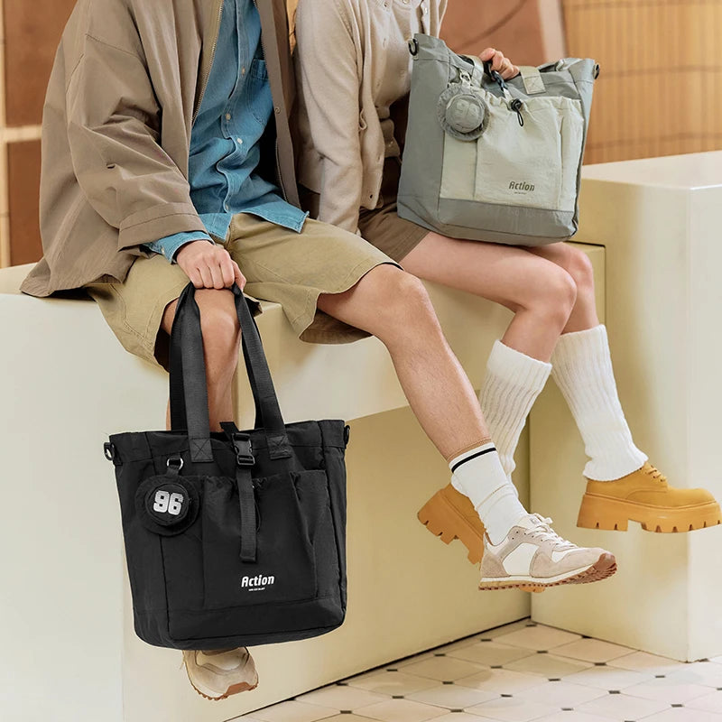 Semir Men Tote Bag 2025 Multi Function Shoulder Crossbody with Large Capacity for Outdoor Urban Couples Travel Look