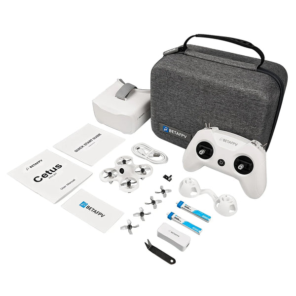 BETAFPV Cetus FPV Kit ឧបករណ៍បញ្ជូនវិទ្យុក្នុងផ្ទះ BNF/RTF Frsky D8 Lite Radio 2 SE 5.8G 14DBI VR02 វ៉ែនតា VTX