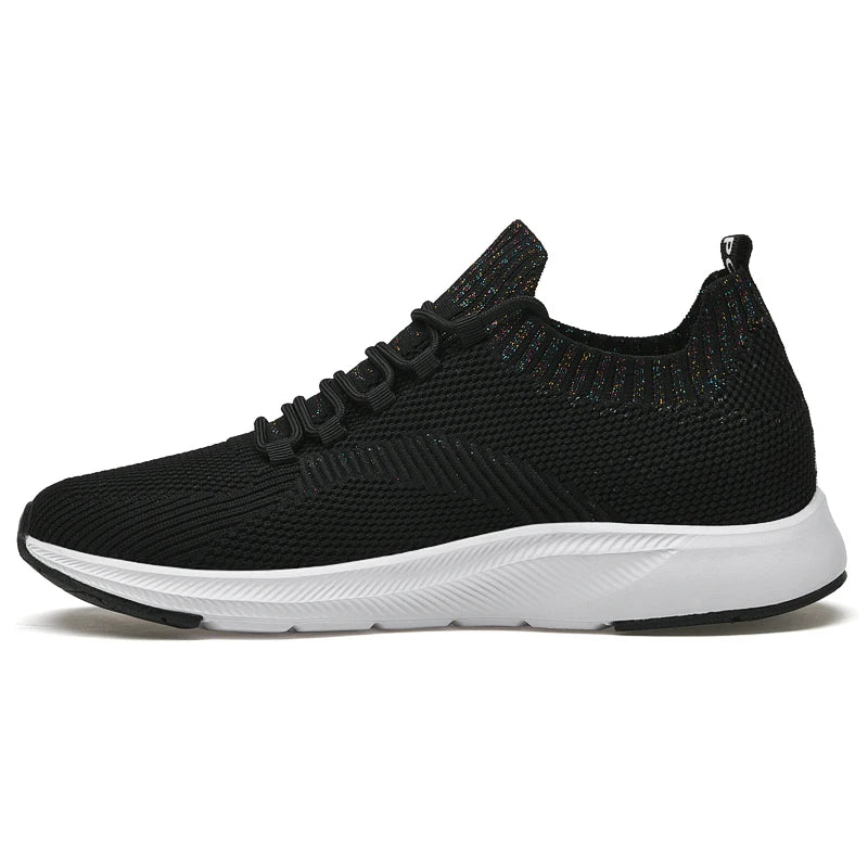 Men Walking Shoes Trendy Mesh Breathable Comfort Summer Running Shoes 2026 New Height Increasing Soft Soled Tennis Shoes for Men