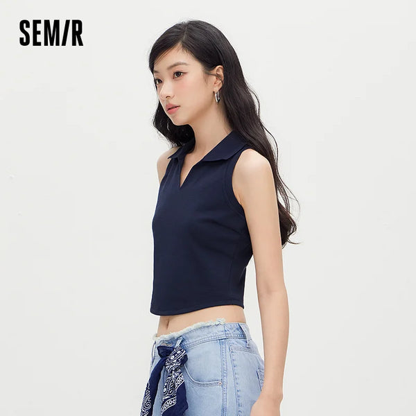អាវកាក់ Semir សម្រាប់នារី រាងស្លីម រាងមូល រដូវក្ដៅ ឆ្នាំ២០២៦ សាមញ្ញ ធម្មតា