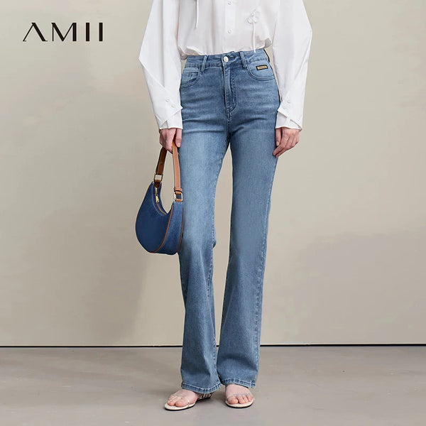 ខោខូវប៊យ Amii រាងមូល រដូវស្លឹកឈើជ្រុះឆ្នាំ ២០២៦ ខោខូវប៊យថ្មីសម្រាប់នារី រចនាបថធ្វើដំណើរធម្មតា ខោខូវប៊យពណ៌សុទ្ធ សម្រាប់នារី 12621032