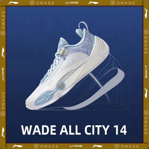 ស្បែកជើងបាល់បោះអាជីព Li-Ning សម្រាប់បុរស WADE ALL CITY 14 SUPER BOOM ទន់ ស្រួលពាក់ ទ្រទ្រង់ដោយក្រណាត់ Lining Sneakers ABAW011 ABAW001
