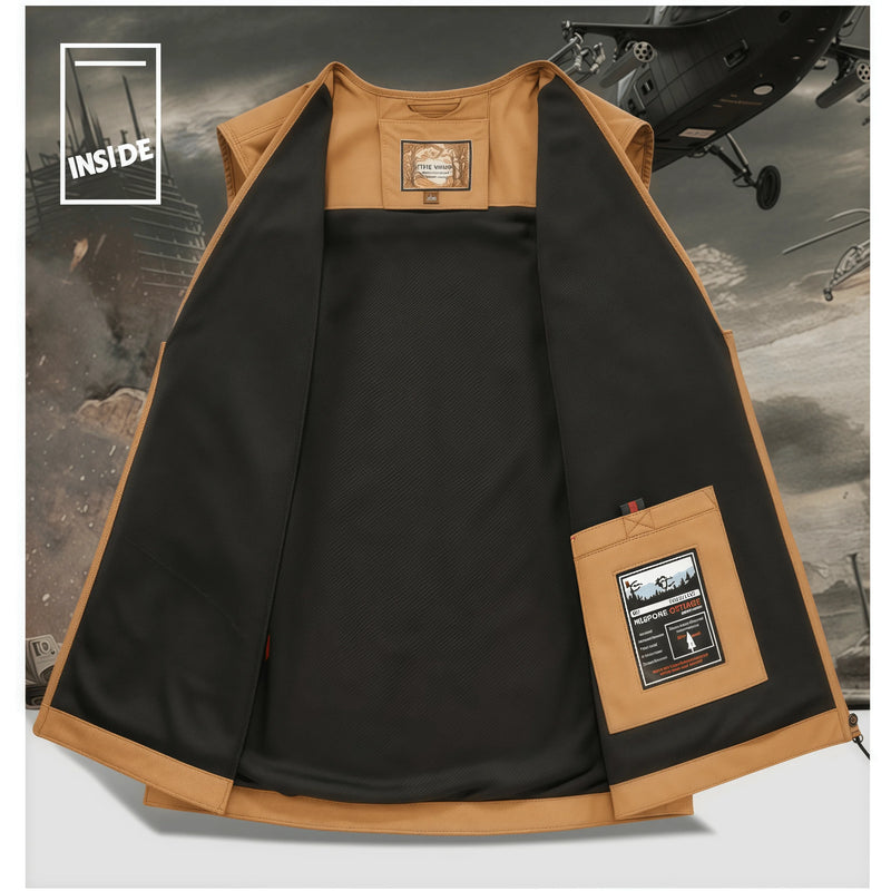 Men's 2025 Autumn Multi-Pocket Breathable Outdoor Casual Sports Sleeveless Jacket Fashion Photographer Design Fishing Vest