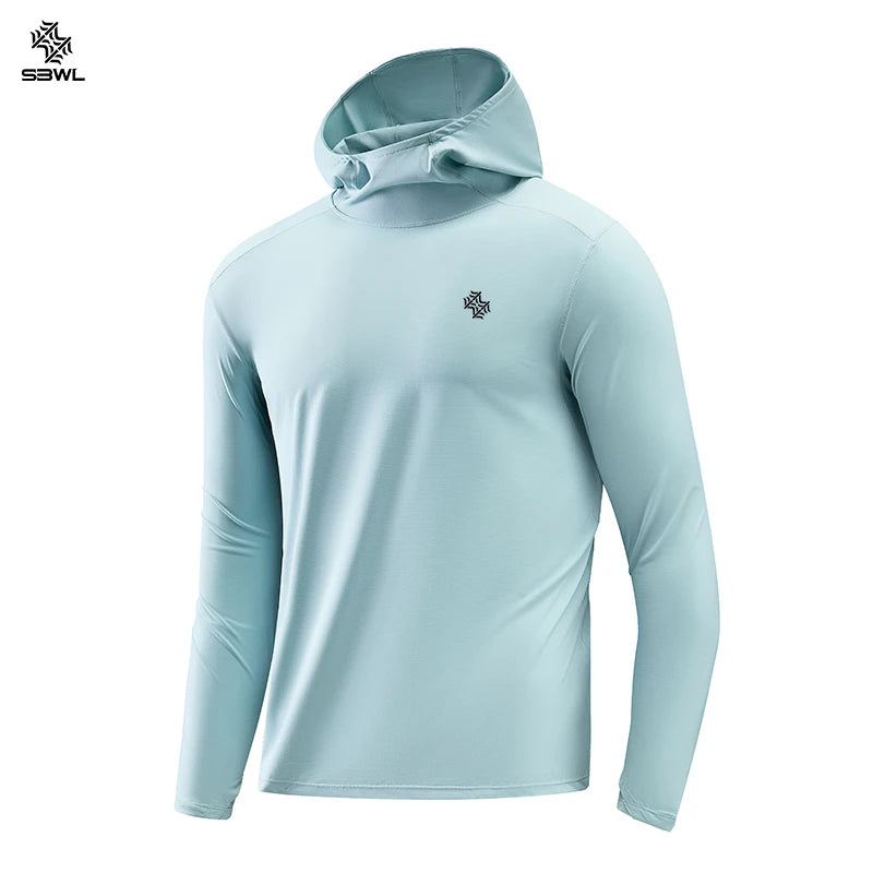 SBWL Women's High-Quality Outdoor Sports Long-Sleeved T-Shirt for Summer Autumn with a Cycling Hooded Hoodie Design Tops