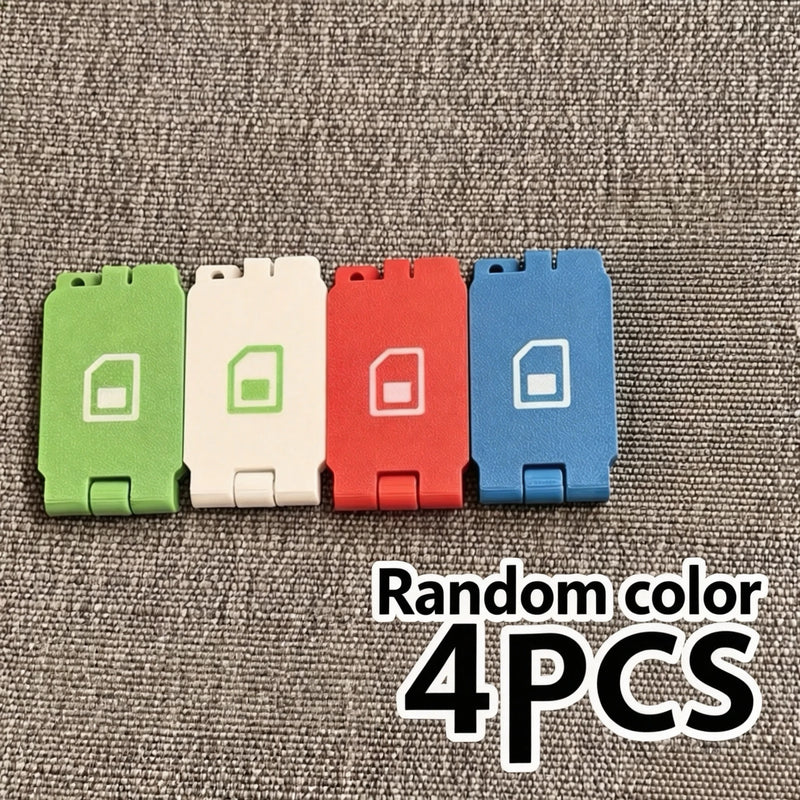 4pcs New Travel Phone Card and Pin Storage Box, Phone Card Clip, Outdoor Equipment Accessories Storage Box