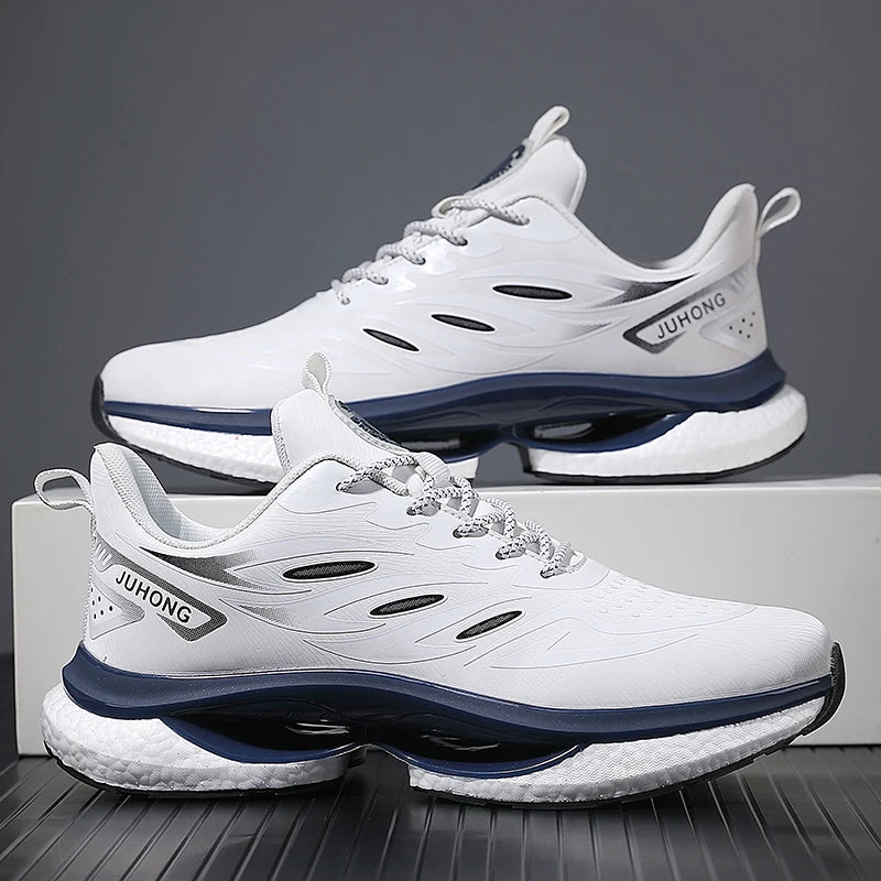 Men's Lightweight Casual Sneakers Four Seasons New Breathable Soft Sole Outdoor Racing Running Shoes Student Speed Sports Shoes