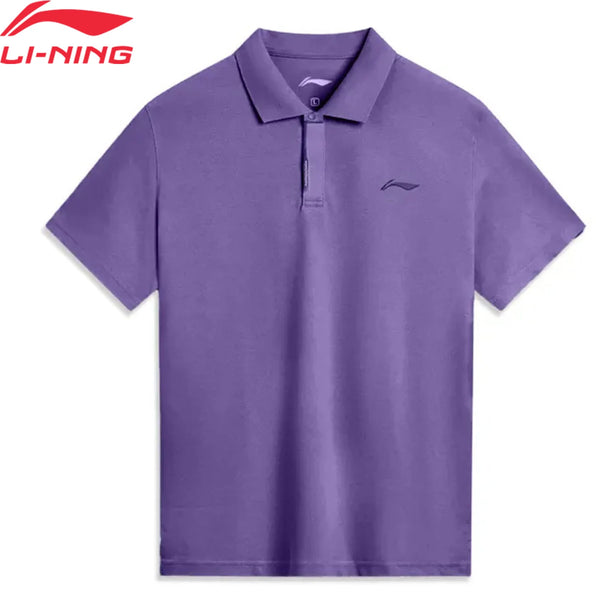 អាវប៉ូឡូហ្វឹកហាត់បុរស Li-Ning កម្រិតស្ងួត 74% ប៉ូលីអាមីត 26% អេឡាស្ទីន រលុង ខ្យល់ចេញចូលបានល្អ អាវយឺត LiNing ស្រួលពាក់ APLV537