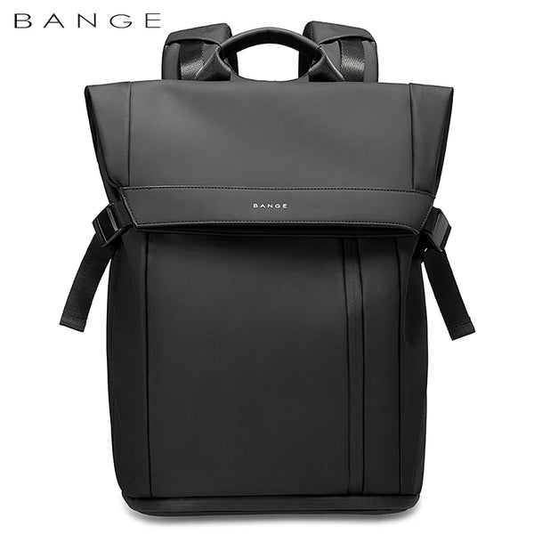 Bange Men Fashion Backpack 15.6 inch Multifunctional Waterproof Backpack Daily Travel Bag Casual School Rucksack with Buckle