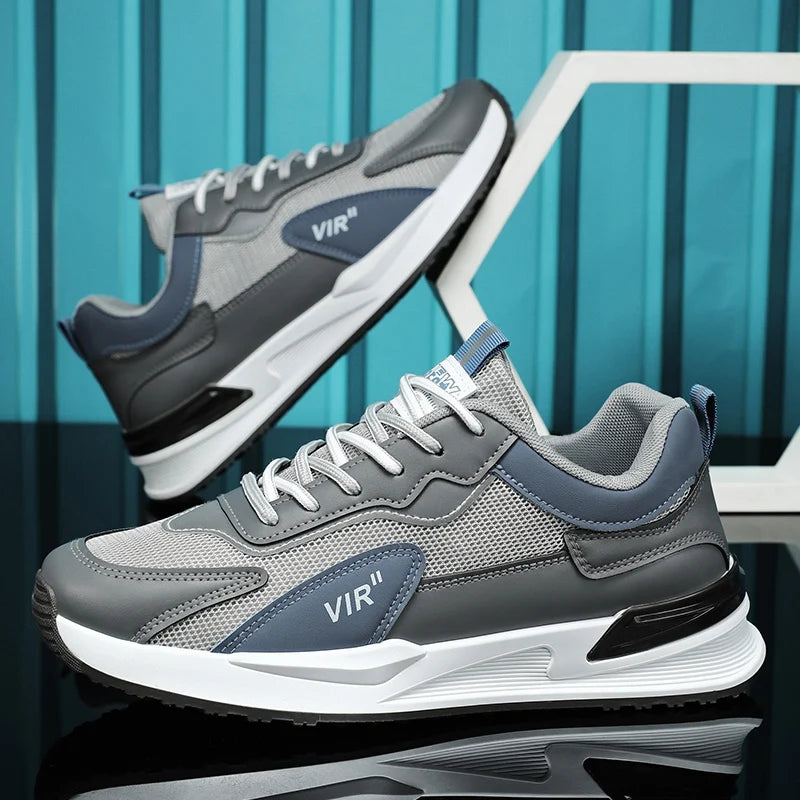 Men's shoes four seasons new breathable light soft sole mesh casual sports shoes outdoor running shoes fashion students sneakers