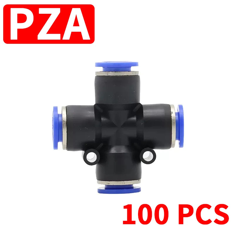 Pneumatic Fitting Pipe Connector Tube Air Quick Fittings Water Push In Hose Plastic 4mm 6mm 8mm 10mm 12mm 14mm PU PE PY PK SA