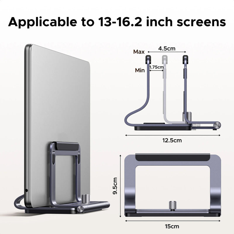 UGREEN Horizontal & Vertical 2-in-1 Laptop Stand For MacBook Air Aluminum Notebook Stand For MacBook Pro Tablet iPad Phone Stand