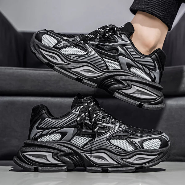 Chunky Sneakers Four Seasons New Men's Breathable lightweight Soft Sole Comfort Outdoor Fashion Casual Speed Running Sports Shoe