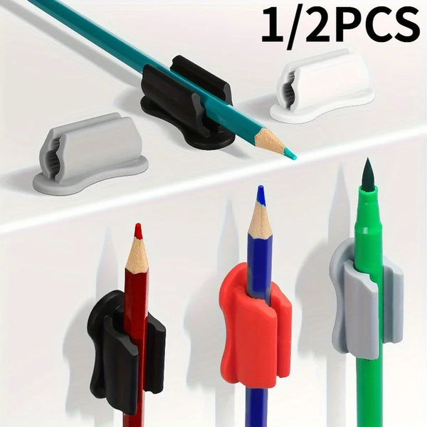 1/2pcs Upgraded Silicone Pen Holders, Adhesive Organizer for Desk and Wall, Office and Home Study Storage Accessories.