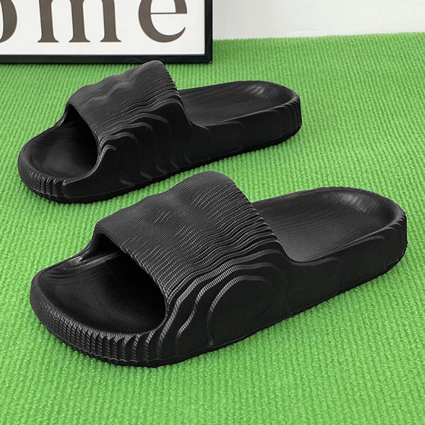 Unisex Indoor Soft Slide Slippers Summer Beach Rubber Slippers for Men And Women Comfortable Flexible Slip-On Home Shoes