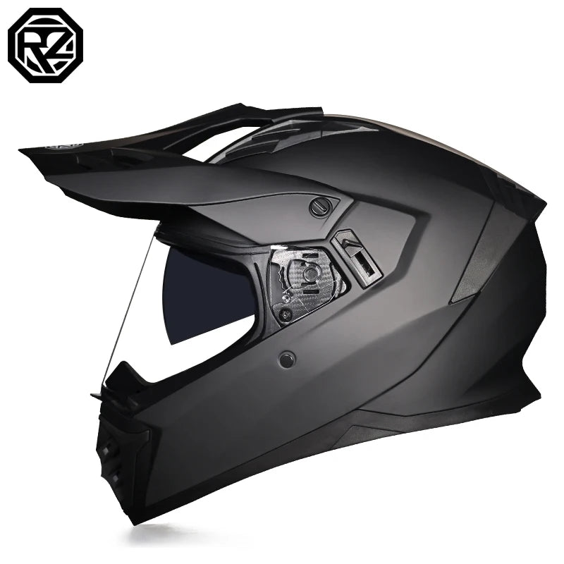 ORZ Motocross Helmet DOT Certification MTB ATV Motorcycle Cascos Carbon Fiber Pattern Off-Road Capacete Motorbike Anti-Glare