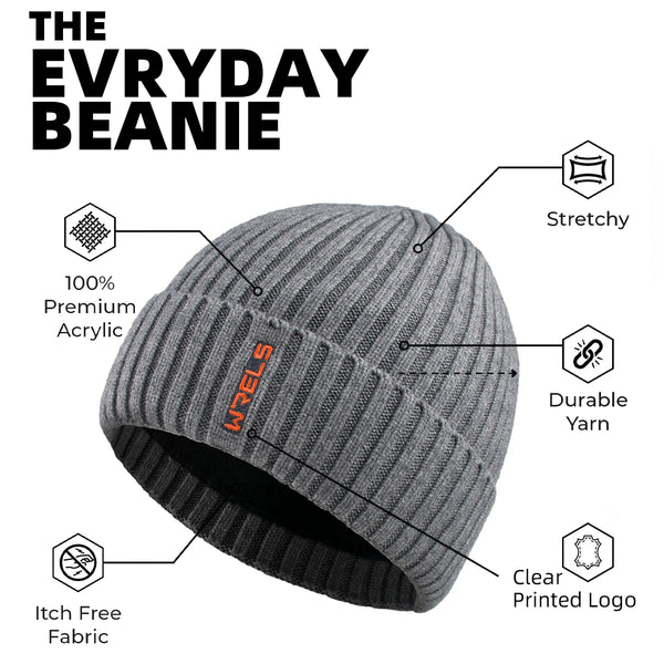 WRELS Winter Warm Hat Knitted Velvet Thickened Pullover Hat Velvet Thickened Pullover Hat Windproof Winter Camping Climbing Cap