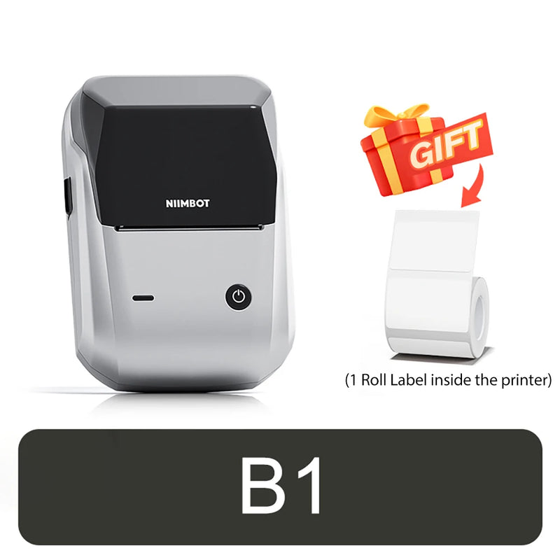 Niimbot B1 Thermal Printer Self-adhesive Food Stickers Bluetooth Label Maker Pocket Name Pirce Bacode Bussiness Labeling Machine