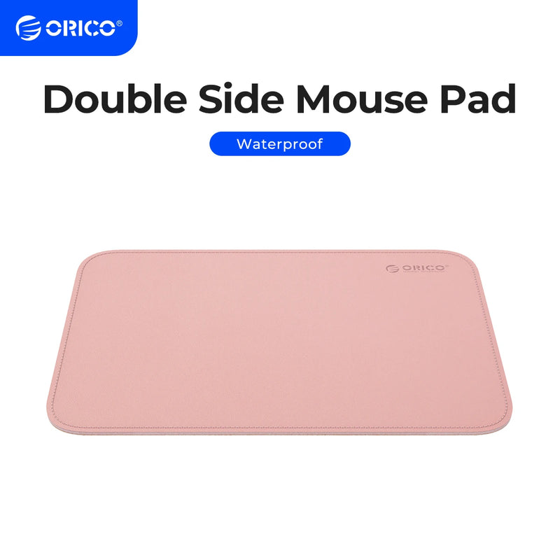 ORICO Large Computer Mouse Pads Cork Double-side Ultra Thin Gaming Mousepad Waterproof PU Leather Office Desk Pad For Home Game